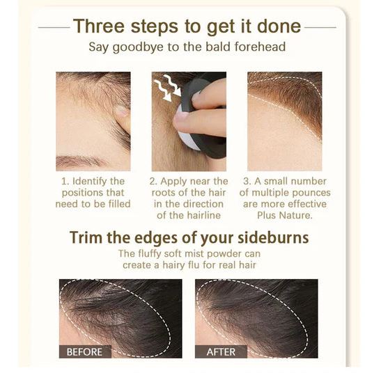 Peony 2 in 1 Hairline Cream Powder with 3 Extra Eyebrow Stencils