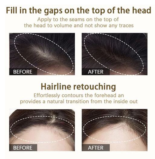 Peony 2 in 1 Hairline Cream Powder with 3 Extra Eyebrow Stencils