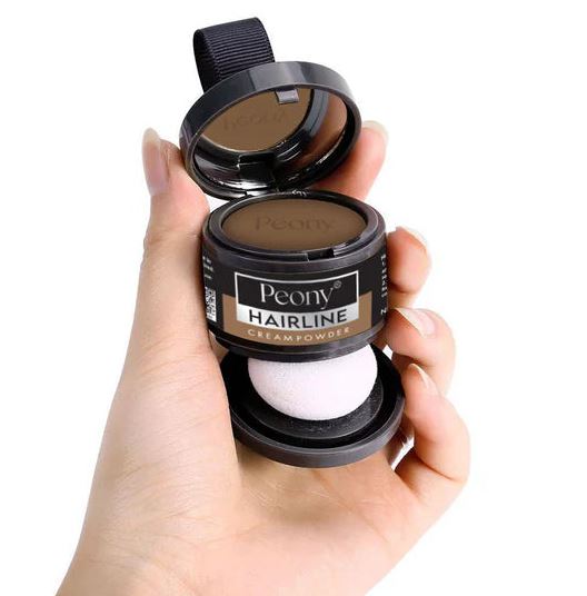 Peony 2 in 1 Hairline Cream Powder with 3 Extra Eyebrow Stencils